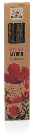 NKlaus Myrrh Räucherstäbchen, Weihrauch zum Räuchern – 30g traditionelles Räucherwerk aus Indien, natürliches Harz-Aroma, ideal für Rituale, Meditation & spirituelle Reinigung