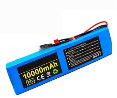 Batteria Per Bicicletta Elettrica 36V 10Ah Batteria Al Litio Per Bici Elettrica 10S3P Con 42V 2A Caricabatterie Batteria Per Scooter 36V Per Motori Da 0-500W 36V10AH,T