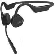 Alta Voce Casque à Conduction osseuse Alta Vibes Pro Bluetooth, avec Micro, câble de Recharge USB-C et Bouchons d'oreilles, Bluetooth 5.3, Utilisation Professionnelle (Gris, Standard)