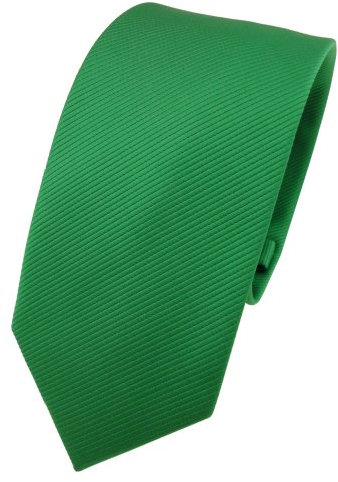 TigerTie - corbata estrecha - verde verde fluorescente monocromo Rips