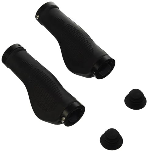 M-Wave Cloud Ergo Fix 2 Griffe, Fahrradgriffe, Rutschfester Fahrradlenker-Griff, Dreikomponentenmischung, Ergonomisch für MTB, Reise Fahrrad, Falträder, Citybikes, 130mm