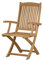 Kai Wiechmann Klappstuhl Holz Teak Balkonstuhl Gartenstuhl klappbar Premium wetterfest