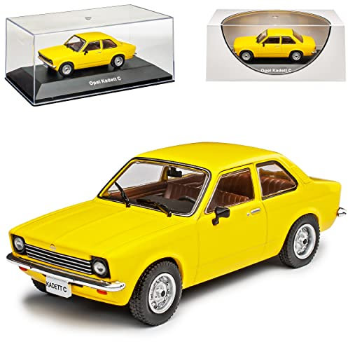 Ixo Opel Kadett C 3 Türer Coupe Gelb 1973-1979 Nr 108 1/43 Modell Auto mit individiuellem Wunschkennzeichen