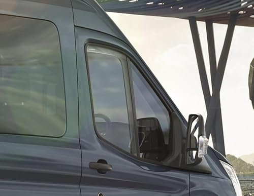 Vordere Windabweiser (1 Set) für die Fahrer und Beifahrerseite-CLK0046098K passend für Ford Transit TYP FBD, 2-Door, 2014- KLARES Material