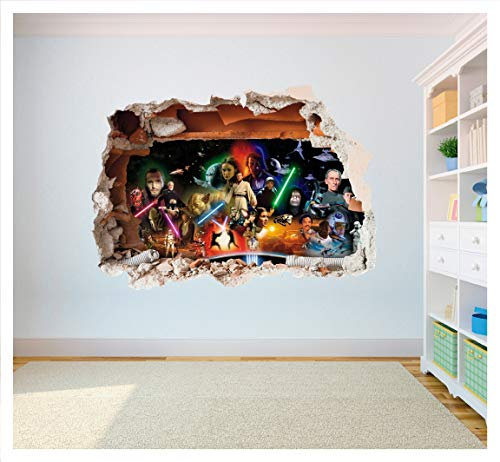 Star Wars Wandaufkleber, Motiv Cast Hole in Wall, Vinyl, 600 x 425 mm