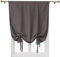 ele ELEOPTION Tenda Oscurante Semplice con Lacci, con Tasca per Asta, per Isolamento Termico, Oscurante, per Camera da Letto, Soggiorno, Cucina, Finestra Piccola, Poliestere (120x120cm, Grigio Scuro)