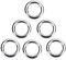 Angeln Split Ringe 5 Größen 50 Teile/Satz Edelstahl Hochfeste Hochleistung Fischerei Ring Kettenverbinder für Outdoor Angeln(L)