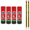 Penna adesiva Pritt, colla sicura e adatta ai bambini per lavori artistici e artigianali, adesiva forte per attrezzature scolastiche e per ufficio, set di risparmio con 4x 22 g Pen Pritt e 2x penne HB