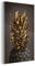 MuchoWow Glasbild Glasfoto Wandbild Bilder Deko 40x60 cm Obst - Ananas - Gold