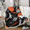 Loussiesd Sport Basketball Decke Basketball Stern Sherpa Decke Kinder Jungen 3D Basketball Muster Plüsch Decke Aquarell Gedruckte Fuzzy Decke Wohndecke Schlafsofa Couch Kuscheldecke 130x150cm