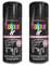 PNJB, Satin Black Paint Aerosol Colour It Spray, Quick Drying DIY Plastic Metal Wood, Professional Satin Finish Spray Wood Color Paint 250ml (2 Pcs)
