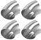 X AUTOHAUX 4 Pcs OD 2.5 Inch 45 Degree SS304 Stainless Steel Exhaust Elbow Pipe