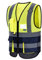 Yellow Navy hi viz mesh safety vests high viz Class 2 hi vis Zipper Front High Visibility vest Hi Vis Executive Vest Waistcoat with Phone & ID Pockets