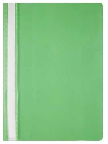 Papiertiger Schnellhefter PP für Schule und Büro (Standard, hellgrün, 100er Pack)
