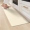 LEKEEPGO PVC Küchenteppich Waschbar rutschfest 44x150cm, Anti-Müdigkeit Küchenläufer rutschfest, Ölfest und Wasserdicht Küchen Teppiche, Teppich Läufer Flur, Teppich Küche für Flur,Waschküche,Beige