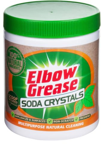 Multi-Purpose Soda Crystals Natural Cleaning Powder for Laundry, Kitchen, Bathroom & Household Use 500g Pack
