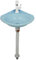 Lavello da bagno ad angolo,Lavabo a vasca singola in Plastica, Lavandino da cucina a parete piccolo,Lavabo sospeso per ospiti,per Barca,Camper,Roulotte,Camper
