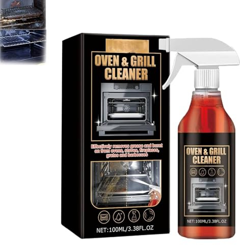 Backofen und Grillreiniger, Backofenreiniger Extra Stark,Ofenreiniger Backofenreiniger,Oven Cleaner,Backofenspray,Kaftvoller Reiniger und Fettlöser,Gegen Verkrustungen für Backofen,Grill (1PC)