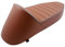Sportsitzbank SIP Longtail braun abgesteppt, Keder grau kompatibel mit Vespa 50 S 50 V5SA1T 2T AC 63-84
