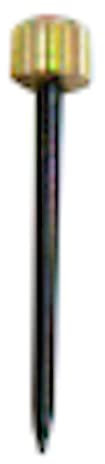 Bulk Hardware BH02579 Chiodo Appendiquadri con Testa Zigrinata in Ottone, Bianco, Set di 25