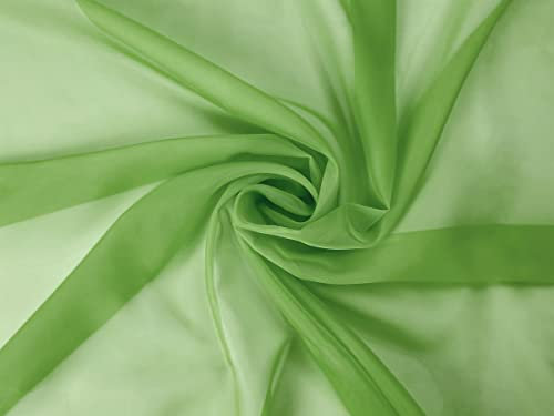 Voile Stoff Meterware am Stück (Grün)