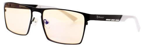 Arozzi VISIONE VX-800 Black - Gafas bloqueo luz azul para ordenador, reducen fatiga visual, ayuda a concentración, chasis metálico, ultraligeras, Gaming