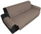 Tex Family Sofaüberwurf TR Elegance schmutzabweisend, gesteppt, glatt, Taupe, 2-Sitzer, Sitzfläche 115 cm