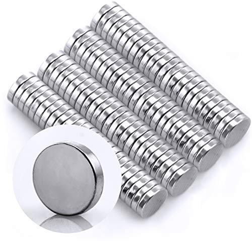 Omicube- N35 Runde Neodym Mini Magnete Extra Stark (100 Stück) | 5x1mm Starke Kleine | Geeignet für Magnettafeln, Kühlschränke, Whiteboards und vieles mehr