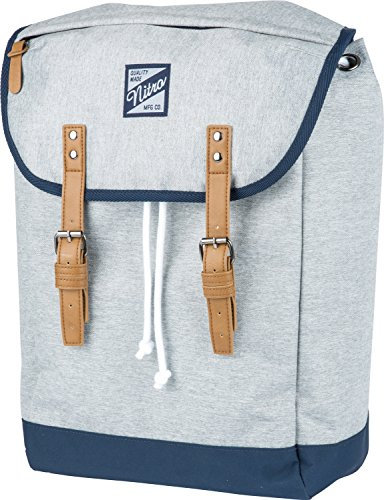 Venice Urbaner Freizeit Damen Herren Rucksack Im Retro Look Mit Gepolstertem 15'' Laptop Fach Schulrucksack Wanderrucksack Streetpack, Morning Mist, 28L