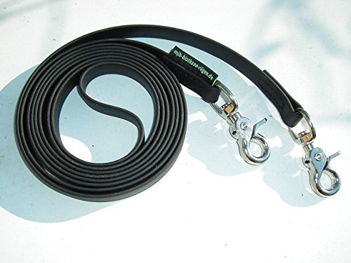 MJH Beta BioThane Zügel Pony 16mm breit 2,40m lang vernäht (orange)