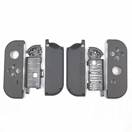 Ersatz-Hartschalengehäuse mit Innenrahmen für Nintendo Switch NS Joy-Con-Controller (graue Hülle + Rahmen)