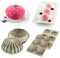 Silikomart 25.010.99.0082 moules en Silicone et Mini Gemma Set mit 2 Silikonformen, Silikon, 2250 milliliters, grau