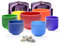 TOPFUND 7-12 inch Chakra Set of 7 Color Crystal Singing Bowls with Heavy Duty Carrying Cases and Mallet Suede Strikers…
