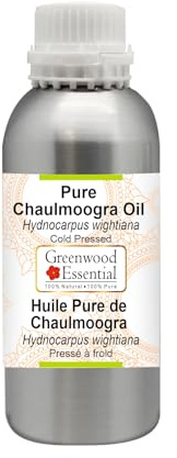 Greenwood Essential Naturreine Chaulmoogra-Öl (Hydnocarpus wightiana) Kaltgepresst 630ml (21 oz)