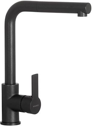 SCHOCK | Miscelatore Aquatown Doccia con Canna Alta a Ponte e Doccetta Estraibile, Color Antracite, h320mm