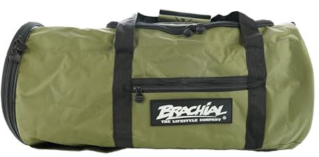 Brachial Premium Herren Sporttasche Travel Khaki Wasserabweisend mit Schuhfach - Reisetasche Dufflebag Fitnessstudio