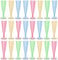 Set di 24 bicchieri da spumante riutilizzabili in plastica, colori arcobaleno, bicchieri di plastica, bicchieri da vino, lavabili in lavastoviglie (130 ml)