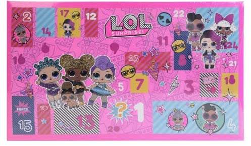 LOL 2021 Adventskalender Make Up Set für Kinder Weihnachtsgeschenk für Mädchen Adventskalender mit Make Up für Mädchen