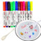 CQQNIU Pincel de Agua de 12 Colores, Marcador Flotante para Pintar, Grafiti de Borrado en Seco para Niños, Bolígrafo Multiusos, Juguete Educativo (1 Cuchara Gratis)