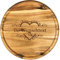Sterngraf Pizzateller mit Wunsch-Gravur (z.B. Namen) Holz Pizzabrett 32cm Akazienholz - Geschenkidee zum Geburtstag, Geschenke Jahrestag Jubiläum, MotivP30 Herz