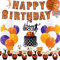 Geburtstagsdeko Basketball Geburtstag Deko HAPPY BIRTHDAY Girlande Luftballons Tortendeko Cake Toppers Basketball Folie Ballon Dekoration Kindergeburtstag Jungen