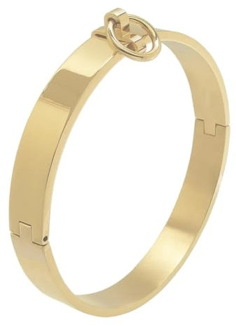 ACECHANNEL Choker necklace (120MM-Women, C048PG Polish Gold)