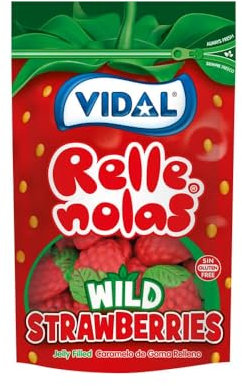 Vidal Golosinas Fresas Rellenas, 180g