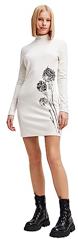 Desigual Damen Strickkleid Langarm Dress