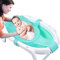 Babybadenetzt, Badewannensitz Baby Badewanne Pad, Badewanneneinsatz Baby mit Mesh Verstellbar, Babywannenmatte mit Sicherheitsgurt, Babywannenkissen Babybadenetz für Neugeborene Kleinkind