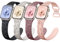 Upeak 4 Pack Multi-patrón Grabado Correas Compatible con Correa Apple Watch 40mm 38mm 41mm Mujer, Silicona Suave Flores Leopardo Pulsera para Correa iWatch Ultra SE Serie 9 8 7 6 5 4 3 2 1, Set D
