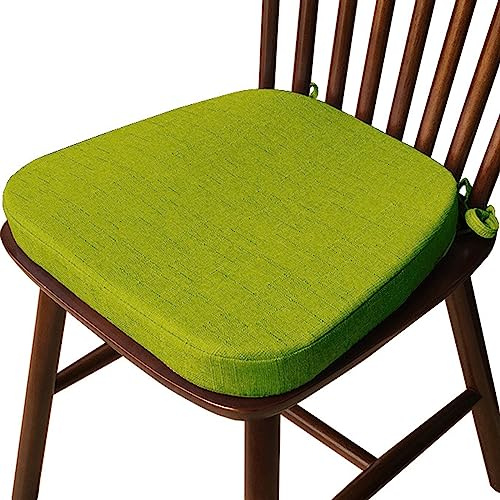 ZTGL Stuhlkissen mit Bändern Waschbare Sitzkissen Outdoor Gartenstuhl, Sitzpolster Stuhl Trapez Dick Rutschfestesstuhl, Bunt Doppelseiten Gartenkissen, Verschiedene Größen,F,43x40x35x5cm