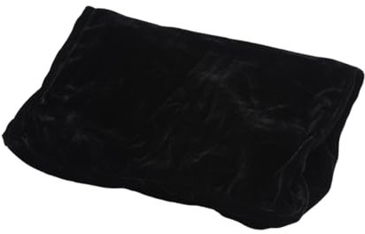 Supvox Praktische Klavierhocker Abdeckung Plüschmaterial rutschfest Knitterfrei Für Einzelhocker Schwarz