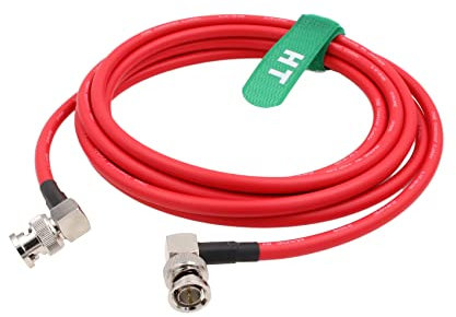 HangTon 12G 4K HD SDI Video Koaxial BNC Kabel für Kamera Monitor Canare LV-61S 75 Ohm 5m für Sony Alexa DSMC2 Kamera Blackmagic SmallHD Atomos Monitor Right Angle