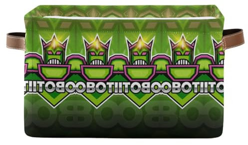 Roboter Cartoon Roboterkönig Aufbewahrungsbox für Organizer Spielzeug Veranstalter Körbe Großer Wäschekorb für Kinder Wohnzimmer Kinderzimmer
